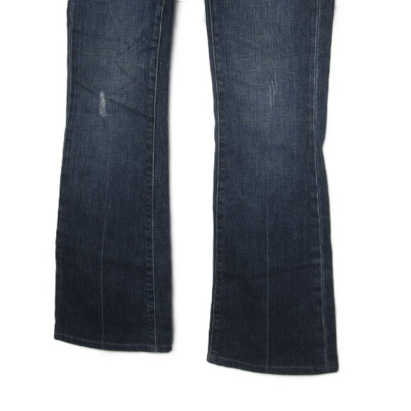 Paige Laurel Canyon EUC Size 25 x 31Bootcut Boot Cut Jeans Distressed - Picture 3 of 9